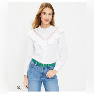 The LOFT Clip Ruffle Blouse